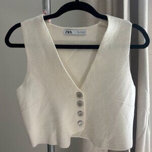Cropped Knit Vest